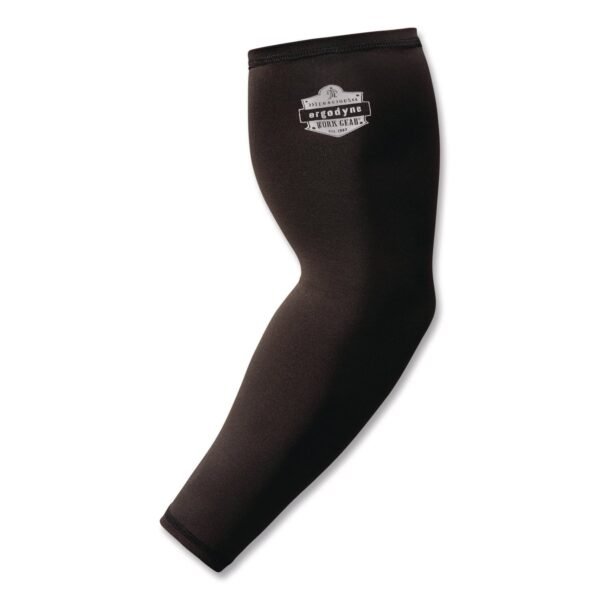 ergodyne Chill-Its 6691 Cooling Arm Sleeves with Box-Handling Grip, Polyester/Spandex, 2X-Large, Black (12390)
