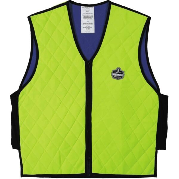 Ergodyne Chill-Its Evaporative Cooling Vest Extra Large - Polymer, Nylon - Lime - Comfortable, High Visibility, Ventilation, Stretchable, Water Repellent, Lightweight, Durable,...