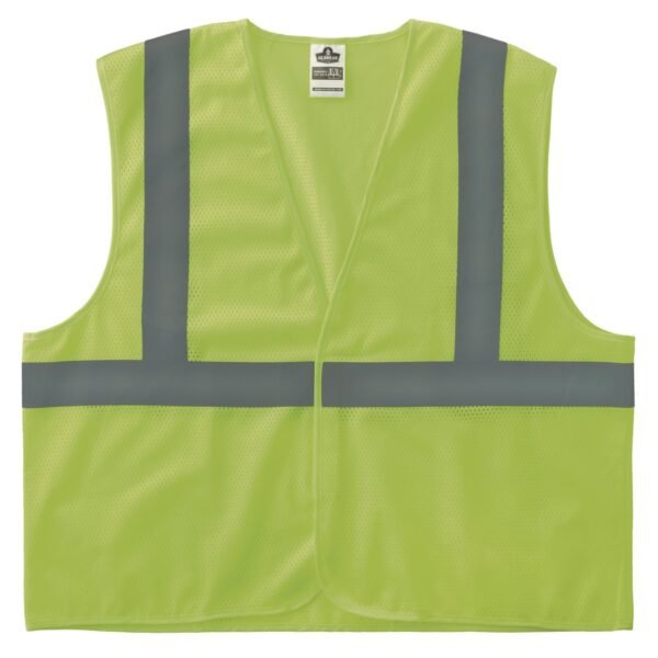 ergodyne GloWear 8205HL-ECO Class 2 Recycled Hi-Vis Vest, Mesh, Polyester, Large/X-Large, Lime (21985)