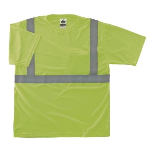 ergodyne GloWear 8289-ECO Class 2 Recycled Hi-Vis T-Shirt, X-Large, Lime (21535)