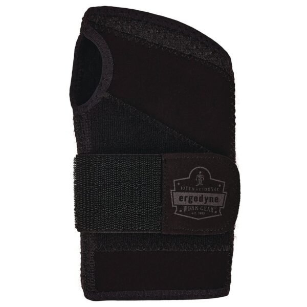 ergodyne ProFlex 4005 Wrist Brace Support with Single Strap, Small, Fits Right Hand, Black (70144)