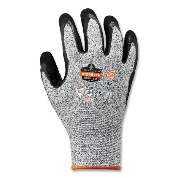 ergodyne ProFlex 7031-CASE ANSI A3 Nitrile-Coated CR Gloves, Gray, Medium, 144 Pairs/Carton (17883)