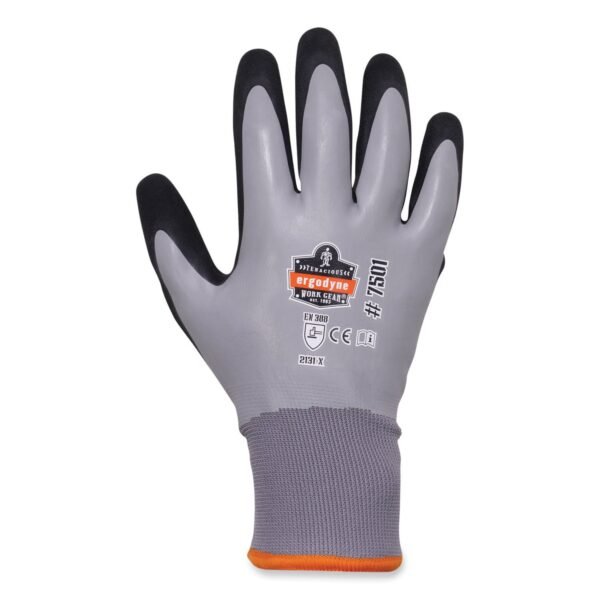 ergodyne ProFlex 7501 Coated Waterproof Winter Gloves, Gray, 2X-Large, Pair (17636)