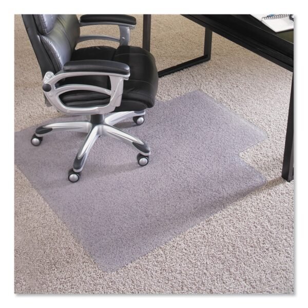 ES Robbins EverLife Intensive Use Chair Mat for High Pile Carpet, Rectangular with Lip, 36 x 48, Clear (124054)