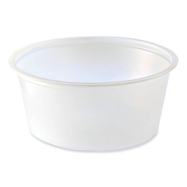 Fabri-Kal Portion Cups, 3.25 oz, Translucent, 125/Sleeve, 20 Sleeve/Carton (PC325)