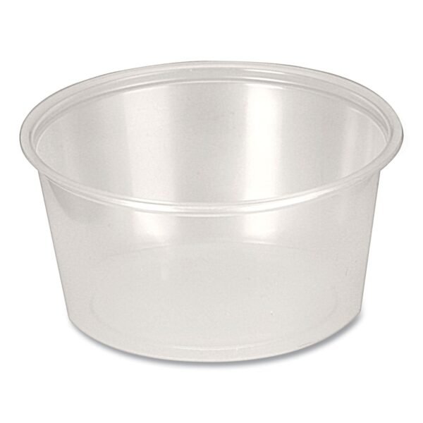 Fabri-Kal Portion Cups, 4 oz, Clear, 250/Sleeve, 10 Sleeves/Carton (PPC400)