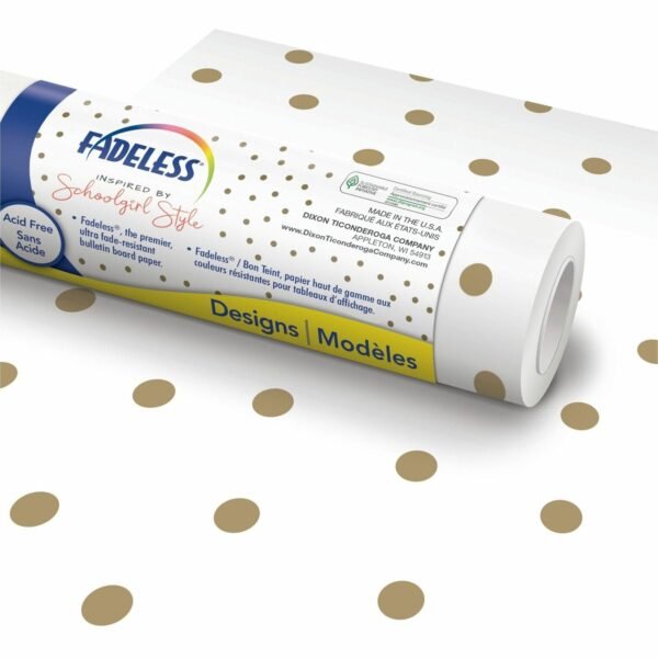 Fadeless Bulletin Board Paper Rolls Art, Classroom, School, Home, Office, Decoration, Door, File Cabinet - 48" Width x 50 ft Length - Little Miss - Paper - 1 Roll (P0040075)