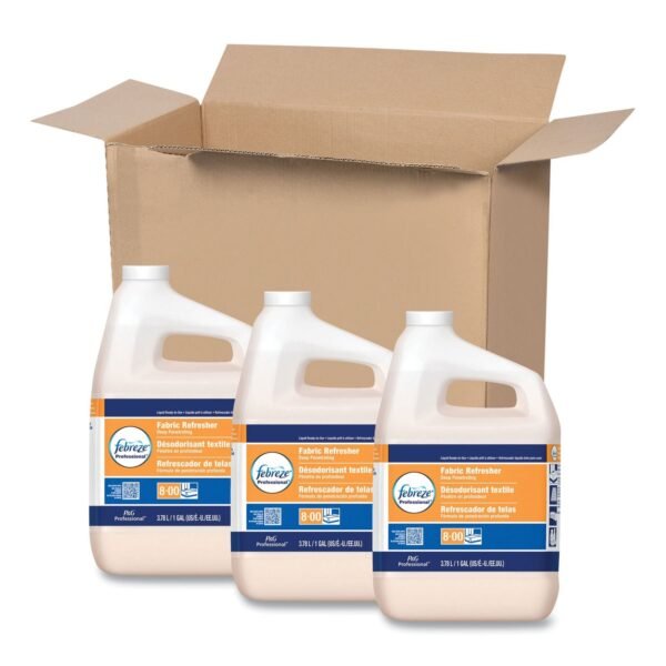 Febreze Professional Deep Penetrating Fabric Refresher, Fresh Clean, 1 gal Bottle, 3/Carton (33032CT)