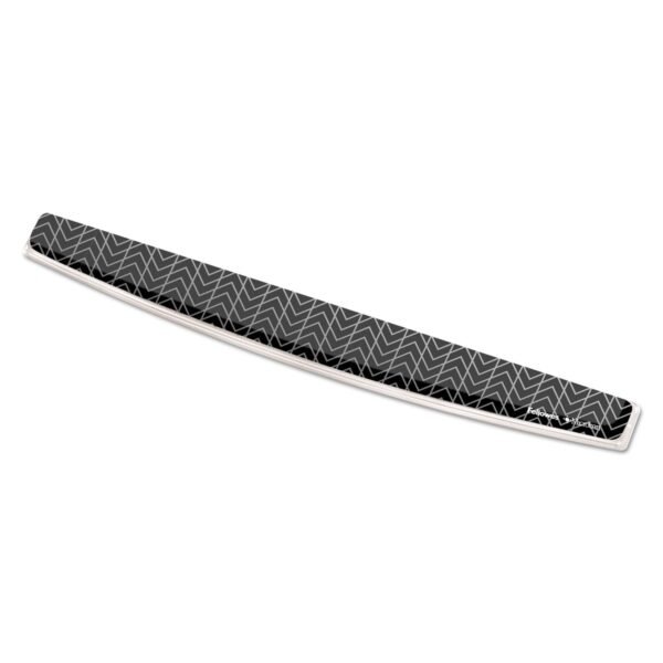 Fellowes Photo Gel Keyboard Wrist Rest with Microban Protection, 18.5 x 2.31, Chevron Design (9550001)