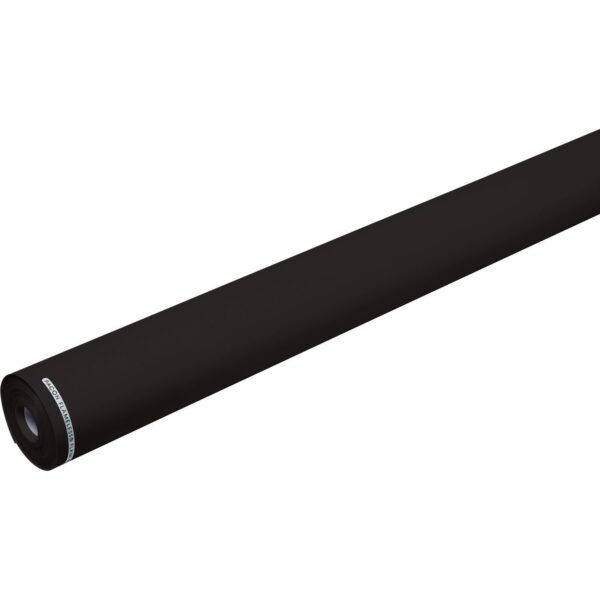 Flameless Flame-Retardant Paper Classroom, Office, Mural, Banner, Bulletin Board - 48" Width x 100 ft Length - 1 Roll - Raven Black (P0052281)