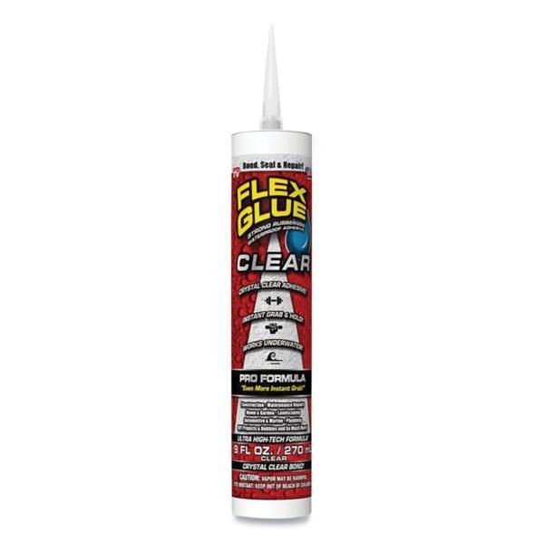 Flex Seal Flex Glue, Pro Formula, 9 oz, Dries Clear (GFSCLRR09)