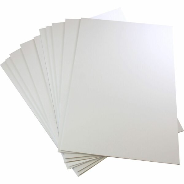Flipside Products Flipside Pre-Cut Foam Boards 40" Board Height x 32" Board Width x 0.19" Board Depth - Bright White Foam Board, Polystyrene Surface - Smooth, Lightweight, Rigid...