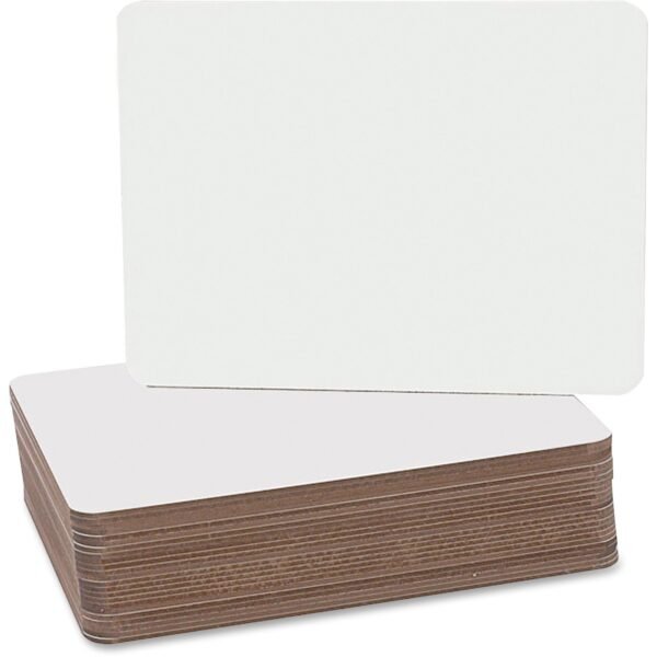 Flipside Products Flipside Round Corners Dry Erase Lap Board 9.5" (0.8 ft) Width x 12" (1 ft) Height - White Surface - Rectangle - 24 / Pack (12064)