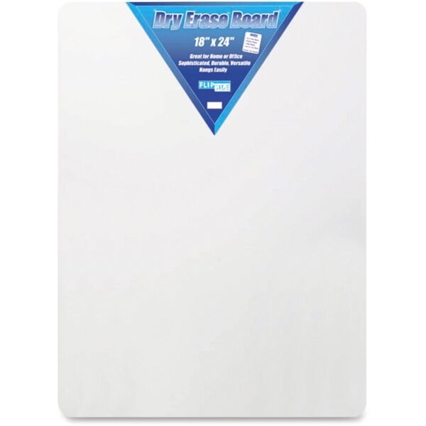Flipside Products Flipside Unframed Dry Erase Board 18" (1.5 ft) Width x 24" (2 ft) Height - White Surface - Rectangle - 1 Each (10085)