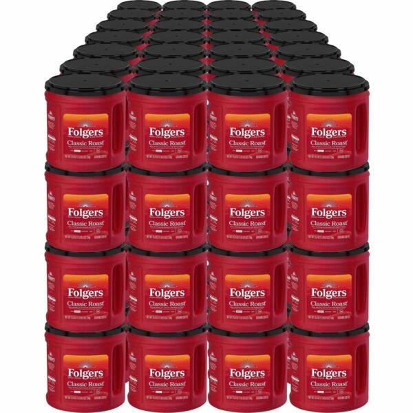 Folgers® Ground Classic Roast Coffee Medium - 25.9 oz Per Canister - Ground - Rich Aroma - Kosher - 294 / Pallet (30407PL)