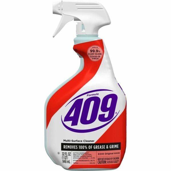 Formula 409 Multi-Surface Cleaner 32 fl oz (1 quart) - Original Scent - Recommended For: Grease Remover - Anti-bacterial, Deodorize, Disinfectant - White, Red - 1 Each (31220)