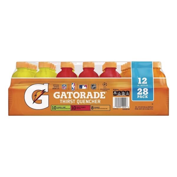 Gatorade Thirst Quencher Variety Pack, Assorted Flavors, 12 oz Bottle, 28/Carton (22002180)