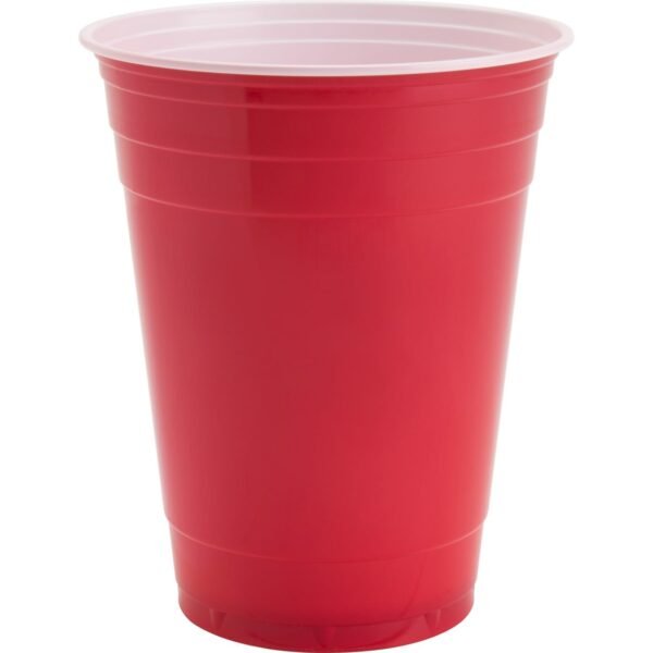 Genuine Joe 16 oz Party Cups 16 fl oz - Red - Plastic - Party, Cold Drink - 50 / Pack (GJO11251)