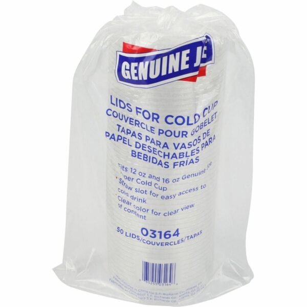 Genuine Joe Cold Cup Lids Clear - 50/Pack - 20 / Carton (GJO03164CT)