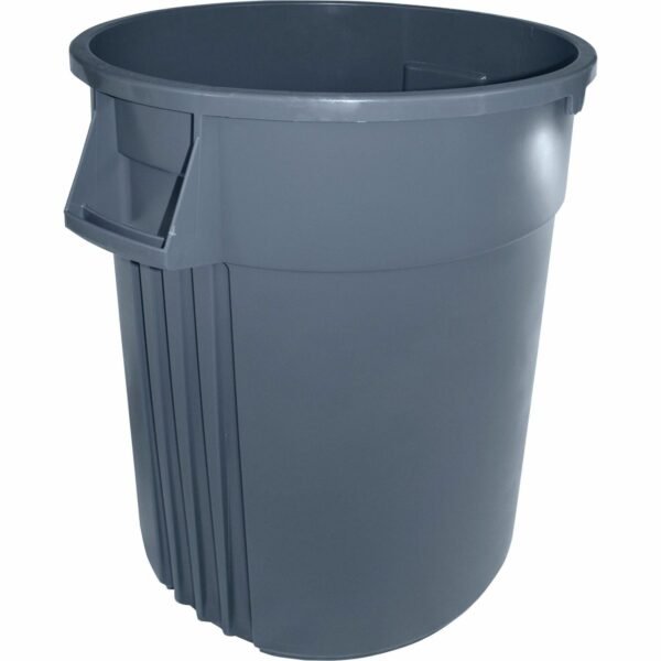 Genuine Joe Gator 55-gallon Container 55 gal Capacity - Impact Resistant, Crush Resistant, Long Lasting, Spill Resistant, Jam-free, Handle - 33" Height x 26.8" Width - Gray - 1...