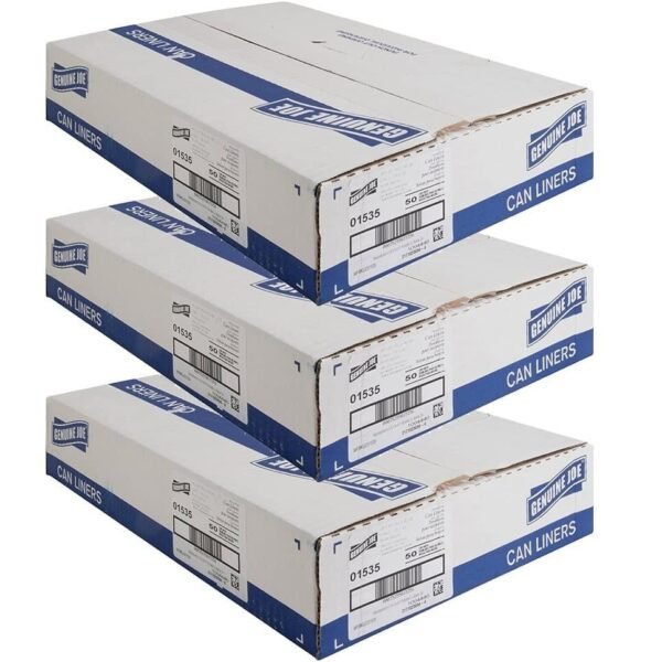 Genuine Joe Heavy-Duty Trash Can Liners (01535) - 3 Pack