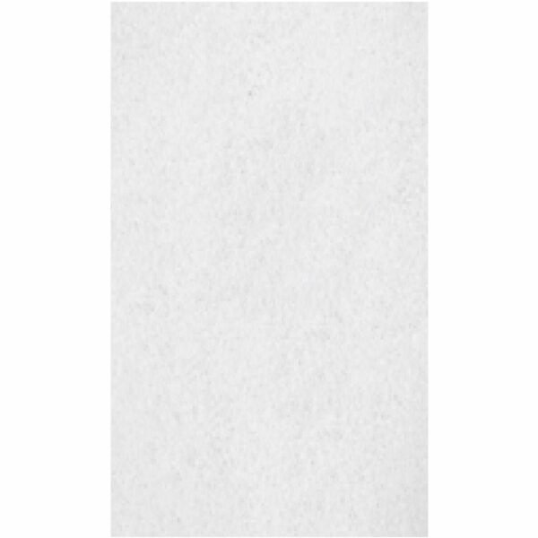 Genuine Joe Polishing Floor Pad 14" Width28" Length - Polishing, Floor - 175 rpm to 350 rpm Speed Supported - Durable, Long Lasting, Non-abrasive - Fiber, Resin - White - 5 /...