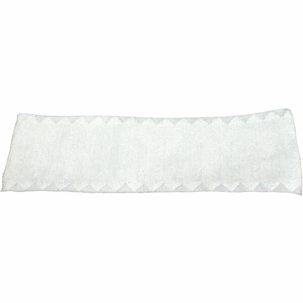 Genuine Joe Single-use Microfiber Pad 18.25" Height x 4.10" Width19.25" Length - Durable, Scratch-free - MicroFiber - White - 3/Pack - 3 / Carton (GJO03128)