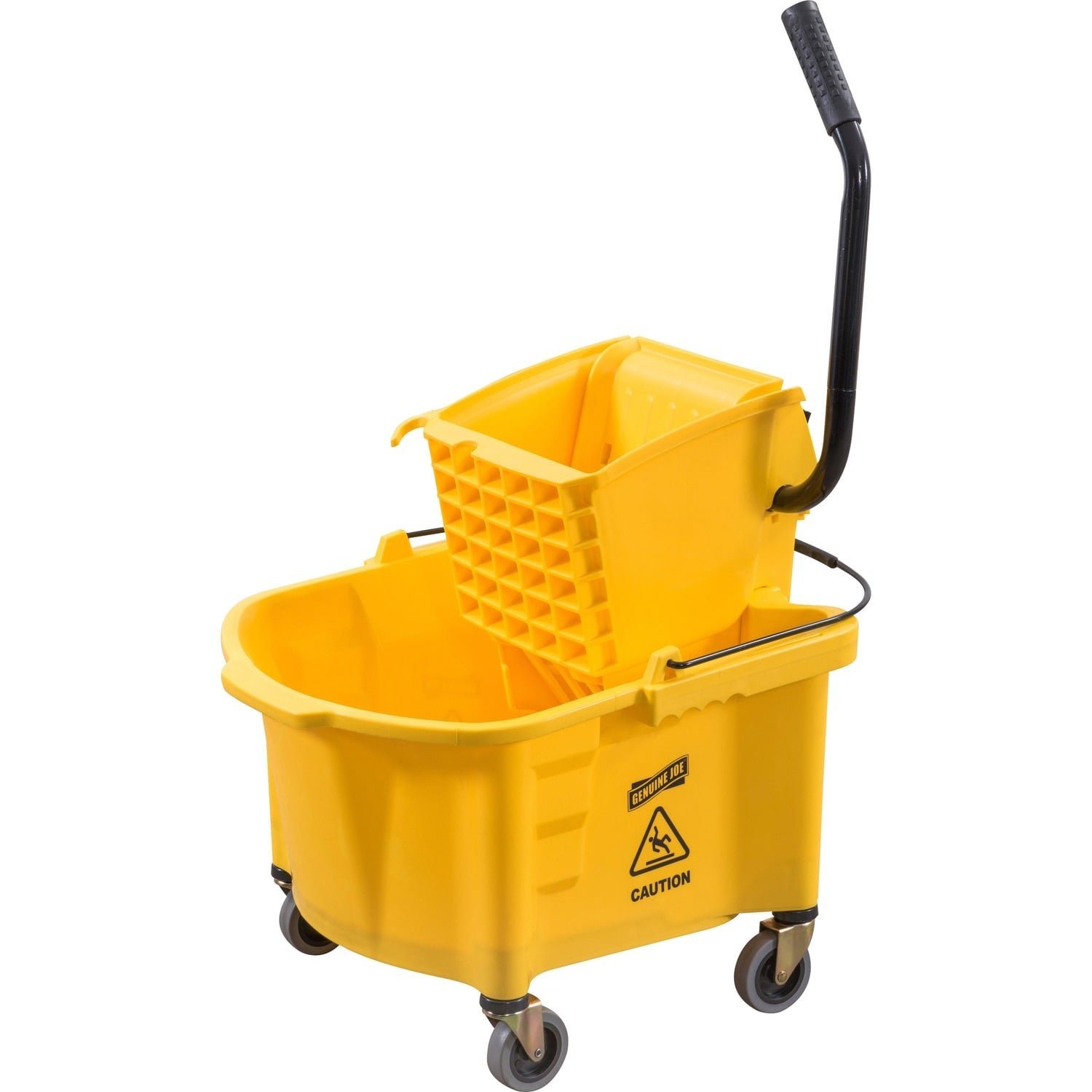 genuine-joe-splash-shield-mop-bucket-wringer-650-gal-wringer-caution.jpg