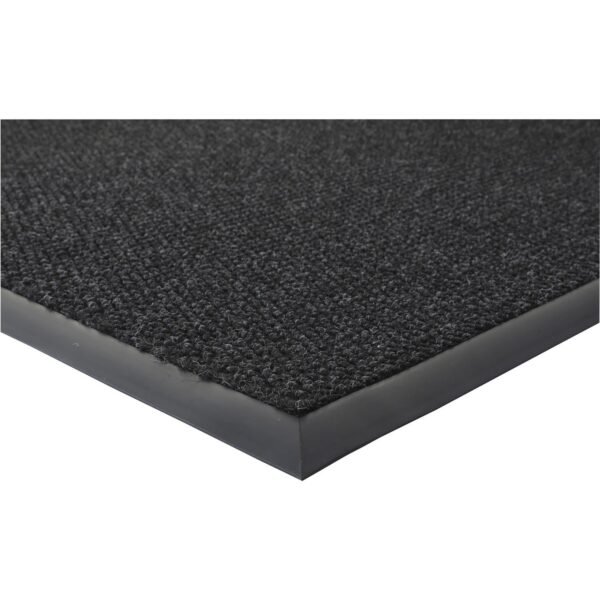 Genuine Joe Ultraguard Berber Heavy Traffic Mat Hard Floor, Indoor, Outdoor - 72" Length x 48" Width - Rubber - Charcoal Black - 1 Each (GJO02404)