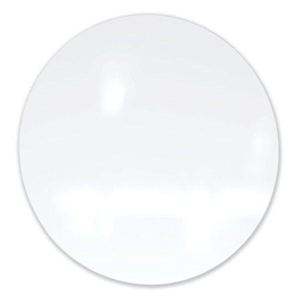 Ghent Coda Low Profile Circular Magnetic Glassboard, 24 Diameter, White Surface (CDAGM24WH)