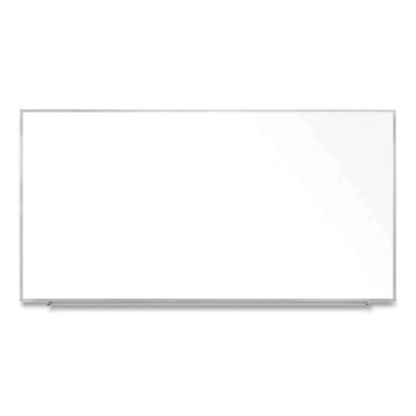 Ghent Magnetic Porcelain Whiteboard with Aluminum Frame, 120.59 x 60.47, White Surface, Satin Aluminum Frame (M1P5104)