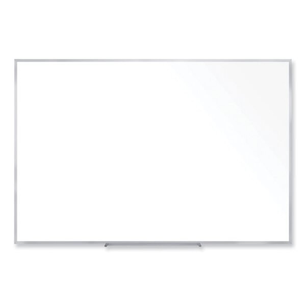 Ghent Non-Magnetic Whiteboard with Aluminum Frame, 60.63 x 48.47, White Surface, Satin Aluminum Frame (M2454)