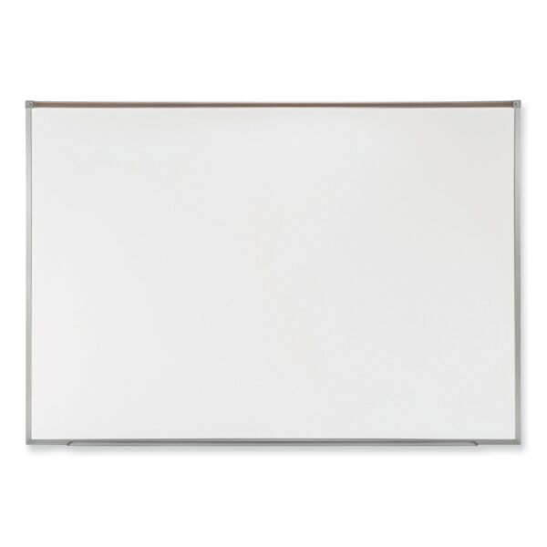 Ghent Proma Magnetic Porcelain Projection Whiteboard with Satin Aluminum Frame, 96.5 x 48.5, White Surface (PRM1484)