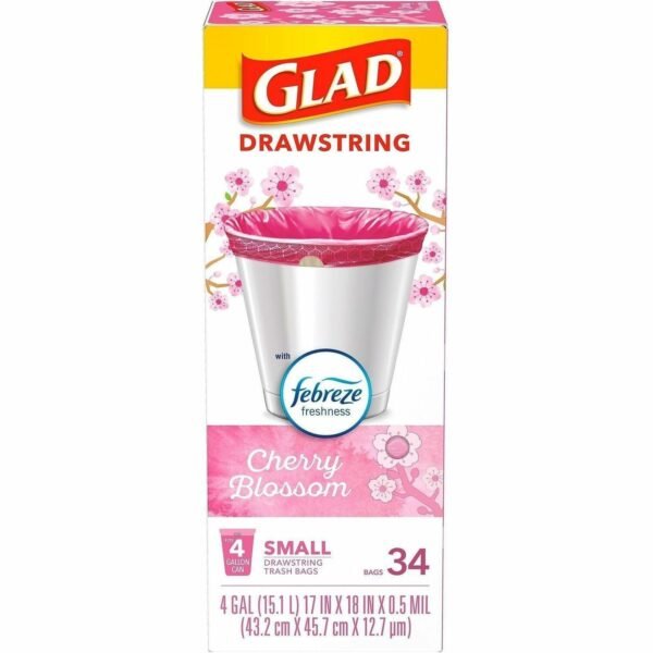 Glad Odorshield Cherry Blossom Trash Bags (79274CT)