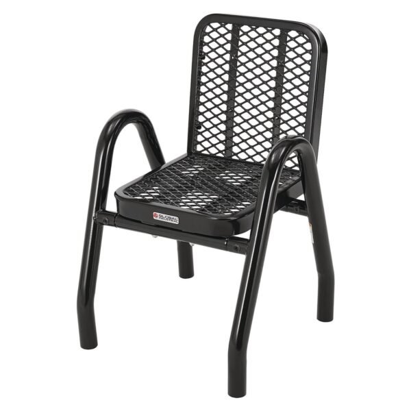 Global Industrial Outdoor Dining Set, Square, 36 x 36 x 36, Black Top, Black Base/Legs (348120BK)