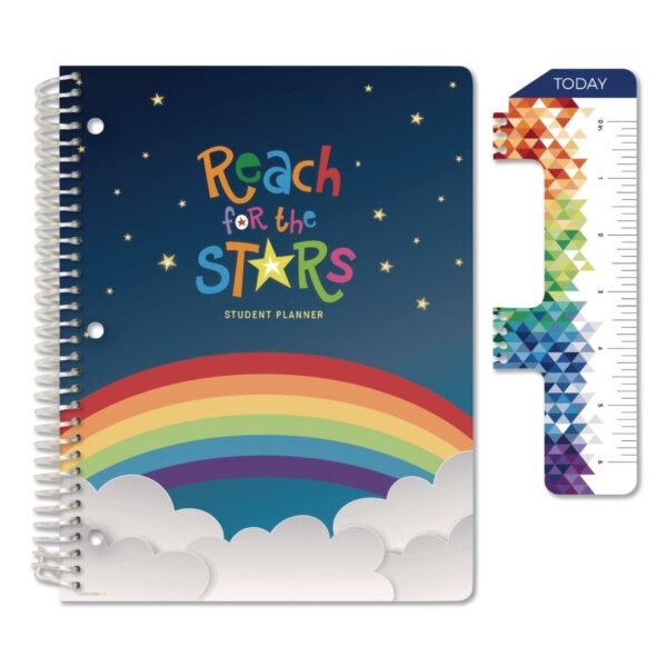 Global Printed Products Reach for the Stars Elementary Student Organizer, 11-Months: 7-Subject Day, Multicolor Cover, 11 x 8.5, Aug 2025 to June 2026 (NAD26EB85112)