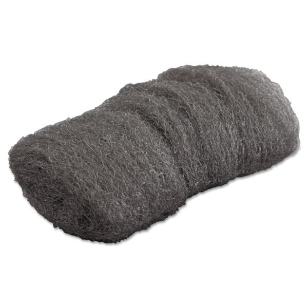 GMT Industrial-Quality Steel Wool Hand Pads, #000 Extra Fine, Steel Gray, 16 Pads/Sleeve, 12 Sleeves/Carton (117001)