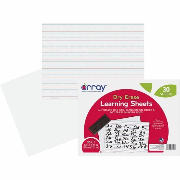 GoWrite! Dry Erase Learning Board 11" (0.9 ft) Width x 8.3" (0.7 ft) Height - White Surface - Rectangle - 30 / Pack (LB8512)