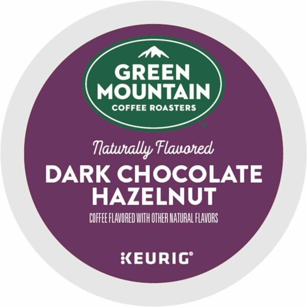 Green Mountain Coffee Roasters® K-Cup Dark Chocolate Hazelnut Coffee Compatible with K-Cup Brewer, Keurig Brewer - Medium - 24 / Box (9140)