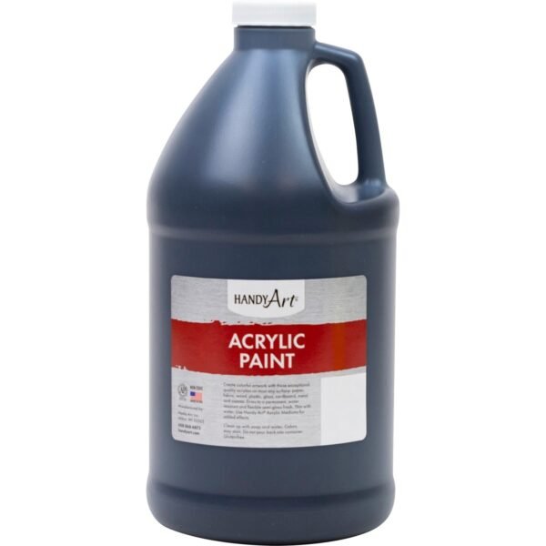 Handy Art Acrylic Paint Mars Black - 2 quart - Washable - 1 Each (102100)