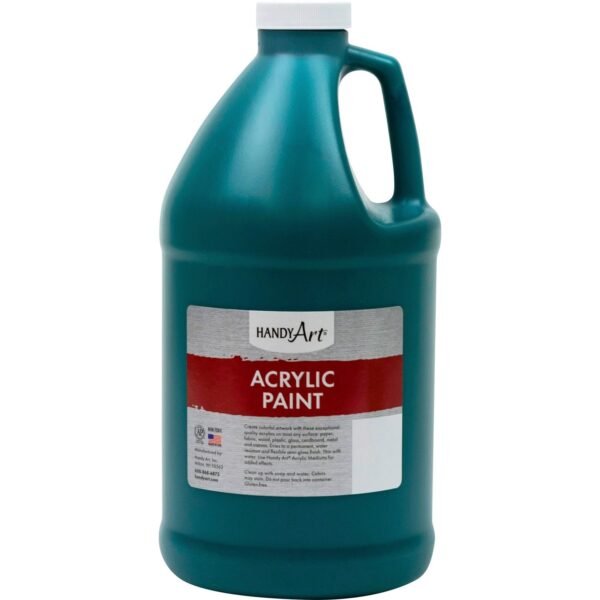 Handy Art Acrylic Paint Phthalo Green - 2 quart - Washable - 1 Each (102050)
