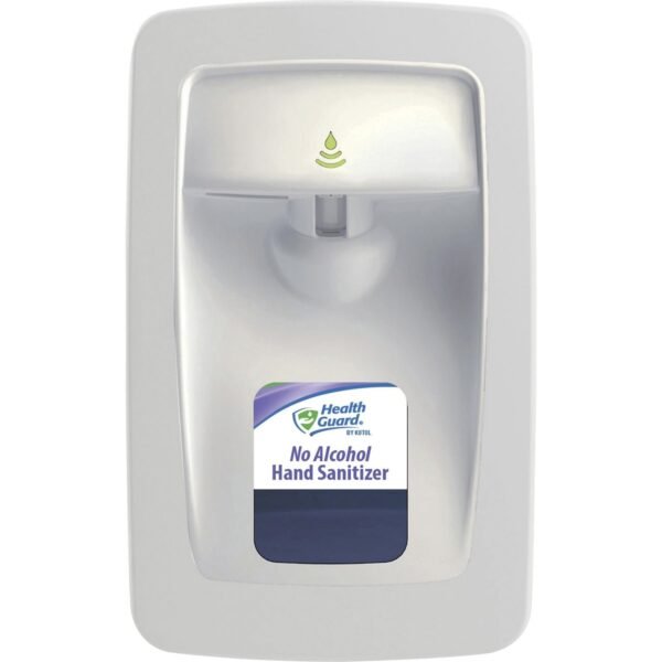 Health Guard Designer Series No Touch Dispenser Automatic - 1.06 quart Capacity - Support 4 x C Battery - Touch-free, Key Lock, Refillable - White - 1 Each (NS011WH33)