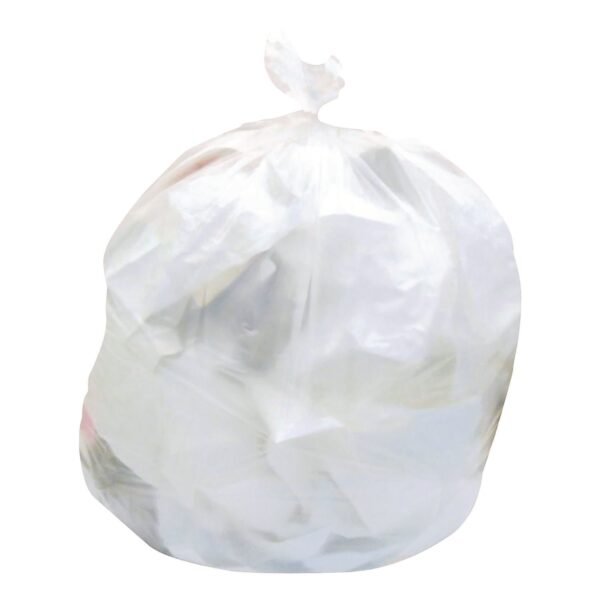 Heritage High-Density Waste Can Liners, 33 gal, 9 mic, 33" x 40", Natural, Roll, 25 Bags/Roll, 20 Rolls/Carton (2597631)