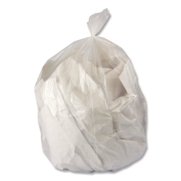 Heritage Linear Low-Density Can Liners, 16 gal, 0.5 mil, 24" x 32", Clear, 500/Carton (H4832MCRAC)