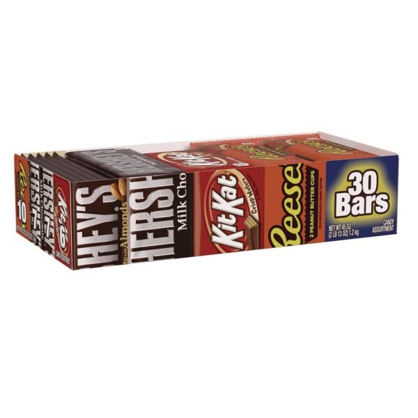 Hershey's Full Size Chocolate Candy Bar Variety Pack, Assorted, 1.5 oz Bars, 30 Bars (20650)