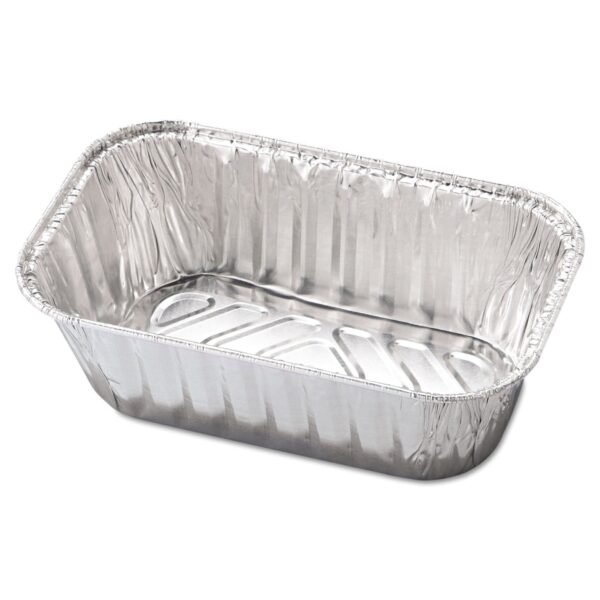 HFA Aluminum Baking Pan, #1 Loaf, 1 lb Capacity, 5.72 x 3.31 x 2.03, 200/Carton (31730)