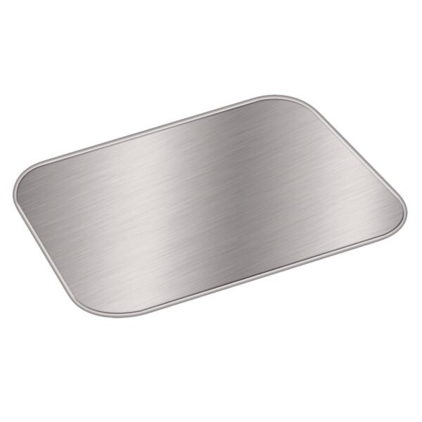 HFA Laminated Board Lid, 5.5 x 4.5, Silver/White, Aluminum, 1,000/Carton (2059L)