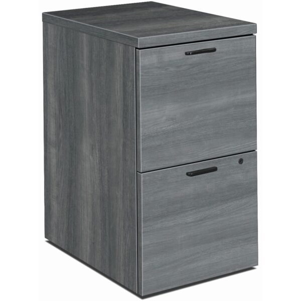 HON 10500 H105104 Pedestal x 15.8" Width - 2 x File Drawer(s) - Finish: Sterling Ash (105104LS1)
