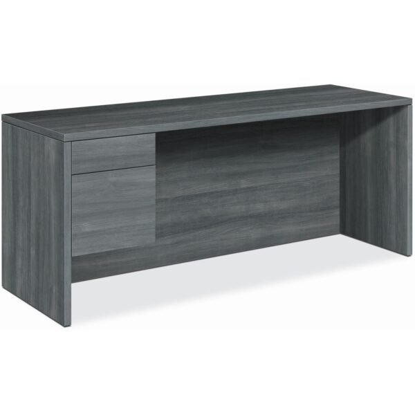 HON 10500 H10546L Pedestal Credenza 29.5" Height x 72" Width x 24" Depth - 2 x Box, File Drawer(s)Left Side - Finish: Sterling Ash (10546LLS1)
