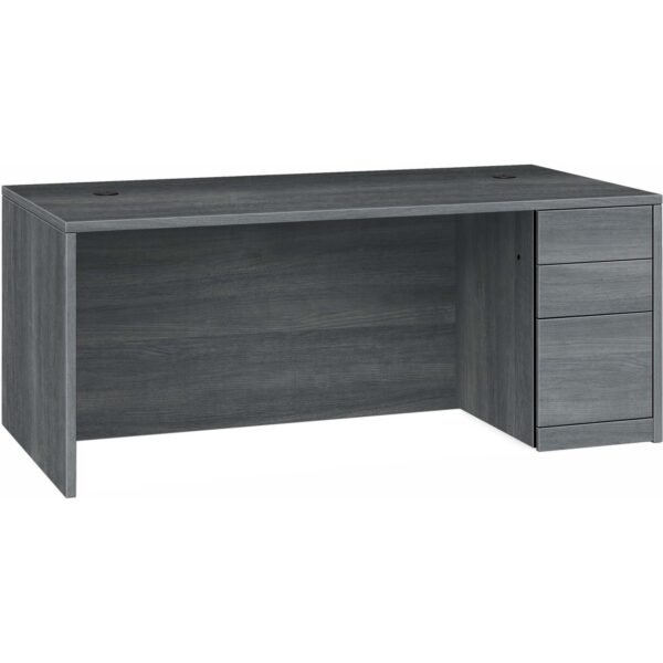 HON 10500 H105895R Pedestal Desk 29.5" Height x 72" Width x 36" Depth - 3 x Box, File Drawer(s)Right Side - Finish: Sterling Ash (105895RLS1)